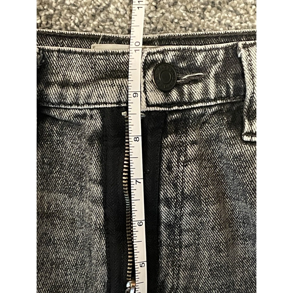 Pacsun Jeans Womens 28 Gray Distressed Fashion Zipper High Rise Grunge Y2K - Picture 10 of 10